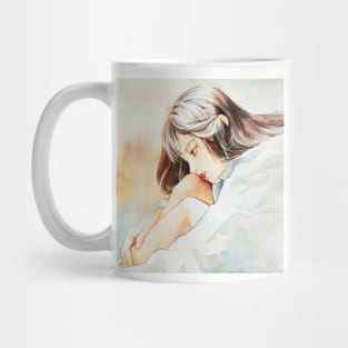 Girl Thinking Mug